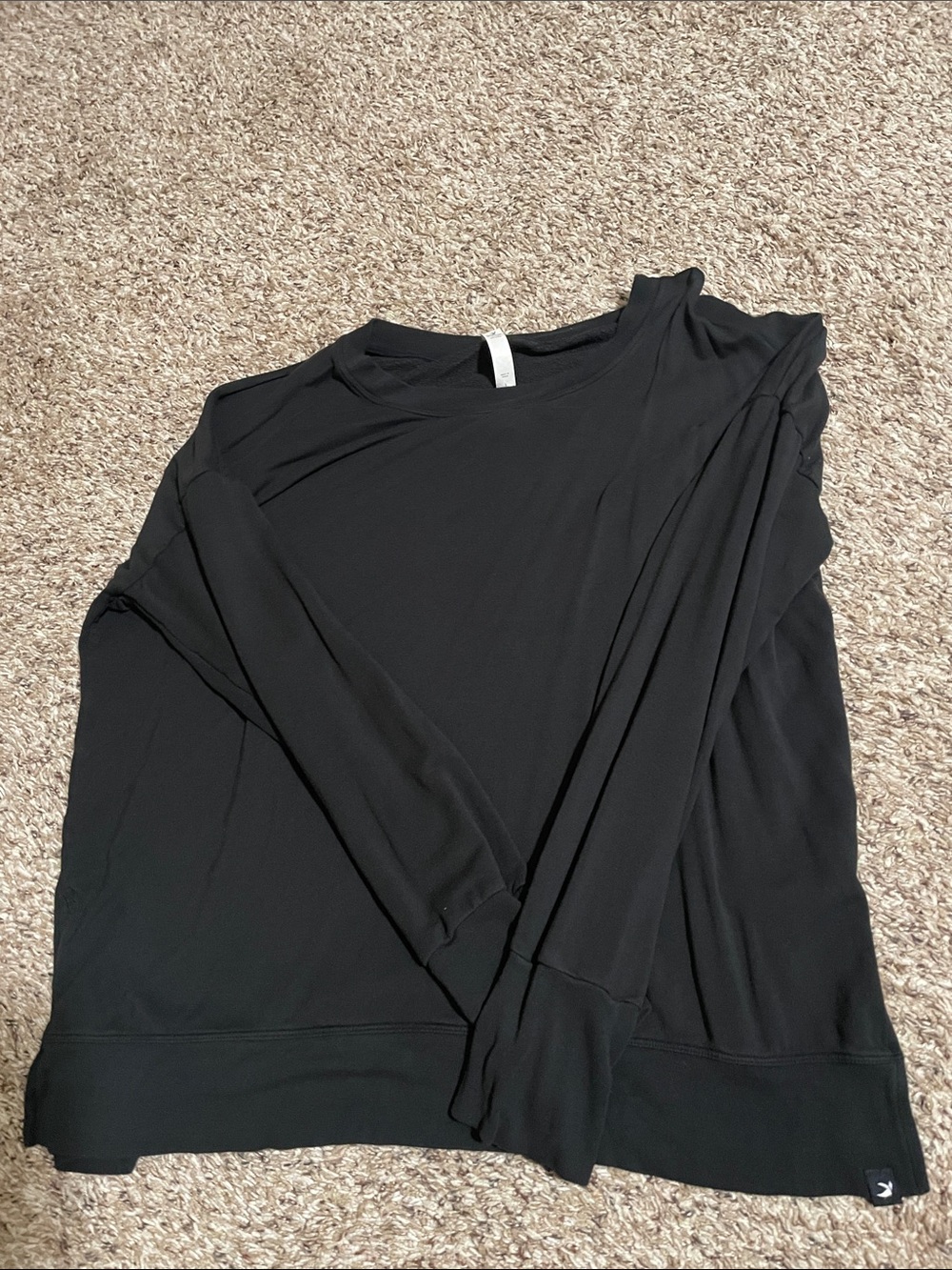 Glyder Black Lightweight Crewneck Pullover